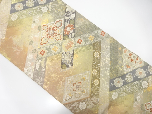 JAPANESE FUKURO OBI / WOVEN RHOMBUS